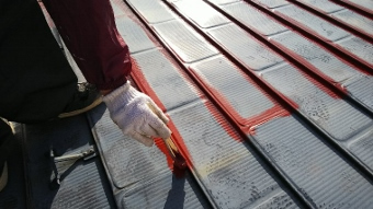 相模原市　屋根塗装　ガルバリウム鋼板