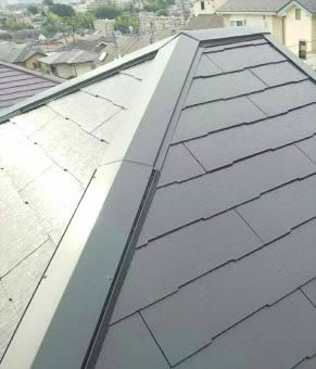 コロニアル屋根　フッ素塗装