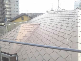 屋根塗装　完了写真