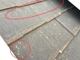 屋根塗装　パミールの劣化