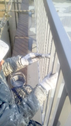 屋上　防水補修塗り