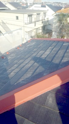 屋根塗装　下塗り　完成