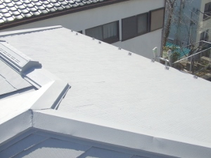 川崎市宮前区　屋根塗装　ガイナ　完了