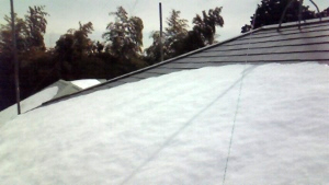 屋根の雪