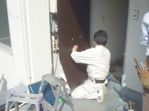 ダイノックシート　張付け