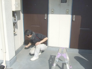 清掃の様子