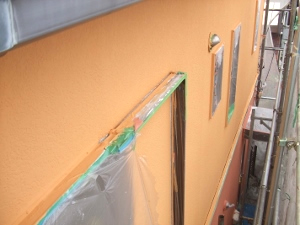 川崎市　セキスイ外壁パネル　外壁塗装　上塗り４