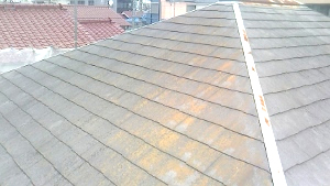 屋根塗装前　高圧洗浄