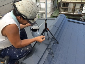 ２度目の屋根塗替え　仕上げ