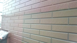 サイディング壁　シリコン塗装２
