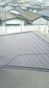 屋根塗装　上塗り３
