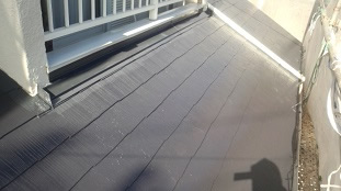 屋根塗装　遮熱塗装　中塗り２