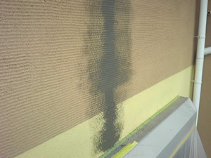 モルタル壁　外壁塗装　ひび割れの処理４