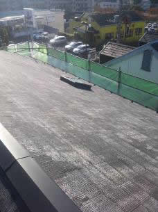 屋根塗装　下塗り４