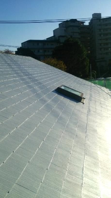 スレート瓦　屋根塗装４