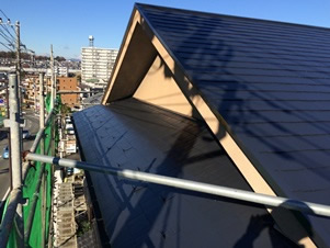 海老名市　屋根塗装　シリコン塗装３