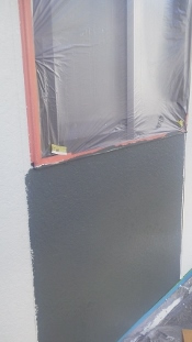 外壁塗装　アパート　上塗り３