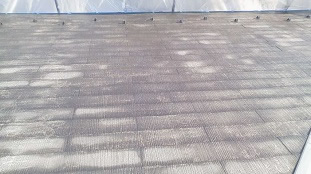 屋根塗替え　高圧洗浄後