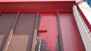 大和市　トタン屋根塗装５