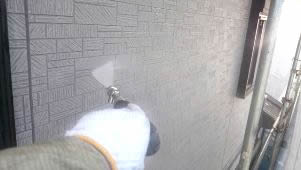 サイディング壁　高圧洗浄