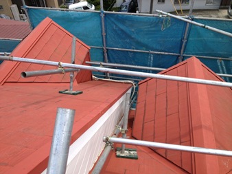屋根専用の足場