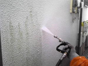 外壁　モルタル　洗浄