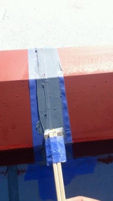 棟押さえ　止水処理