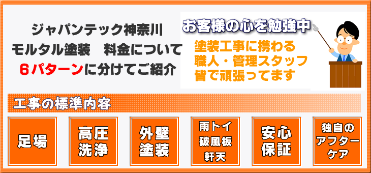 モルタル　塗装　価格