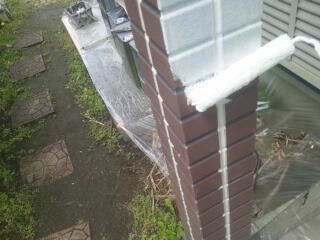 サイディングボード　塗装　下塗り
