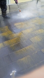 屋根塗装　高圧洗浄２