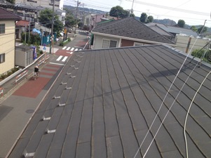 屋根塗装前