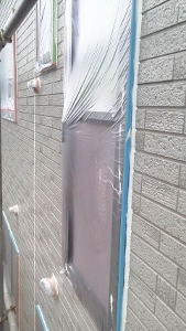 サイディング塗装　中塗り③