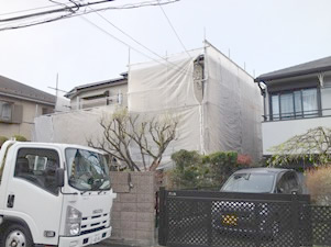 足場組立　完了
