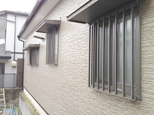 北側サイディング塗装　仕上がり
