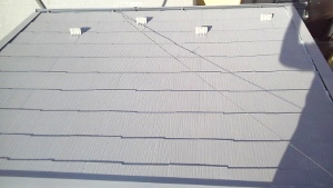 屋根スレート瓦　ガイナ塗装４