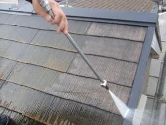 屋根塗装　高圧洗浄③