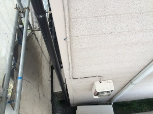 サイディング　セラミック石材のメンテナンス２