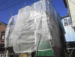 塗替え飛散防止ネット