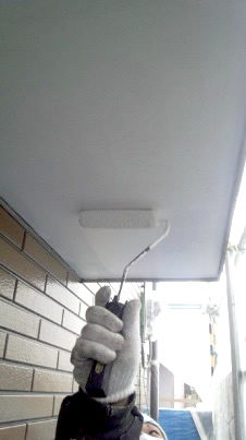 ひさしの塗装