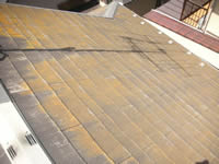 コロニアル屋根塗装の必要性　劣化１４年目